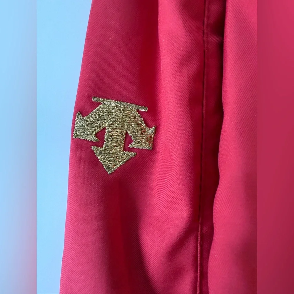 VINTAGE 1980's DESCENTE WOMENS SKI PANTS CRIMSON STYLE #05108 SIZE 26 - Picture 5 of 11